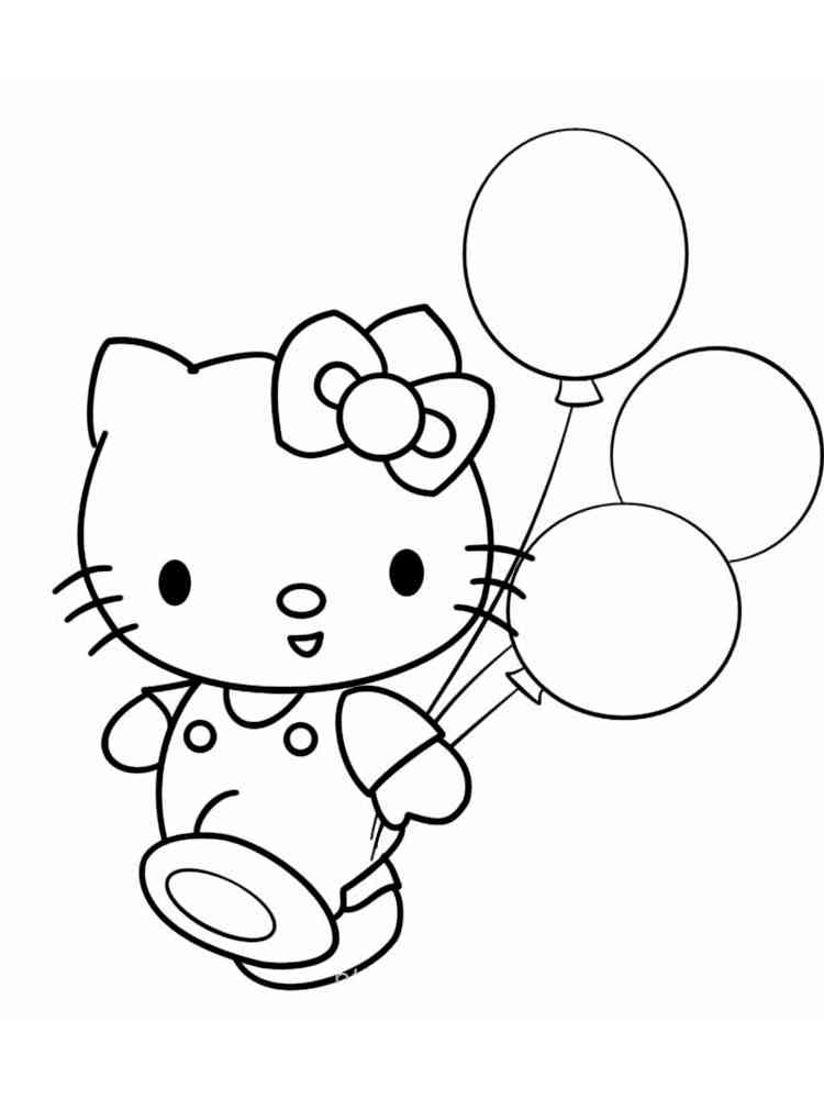Hello Kitty 30 coloring page