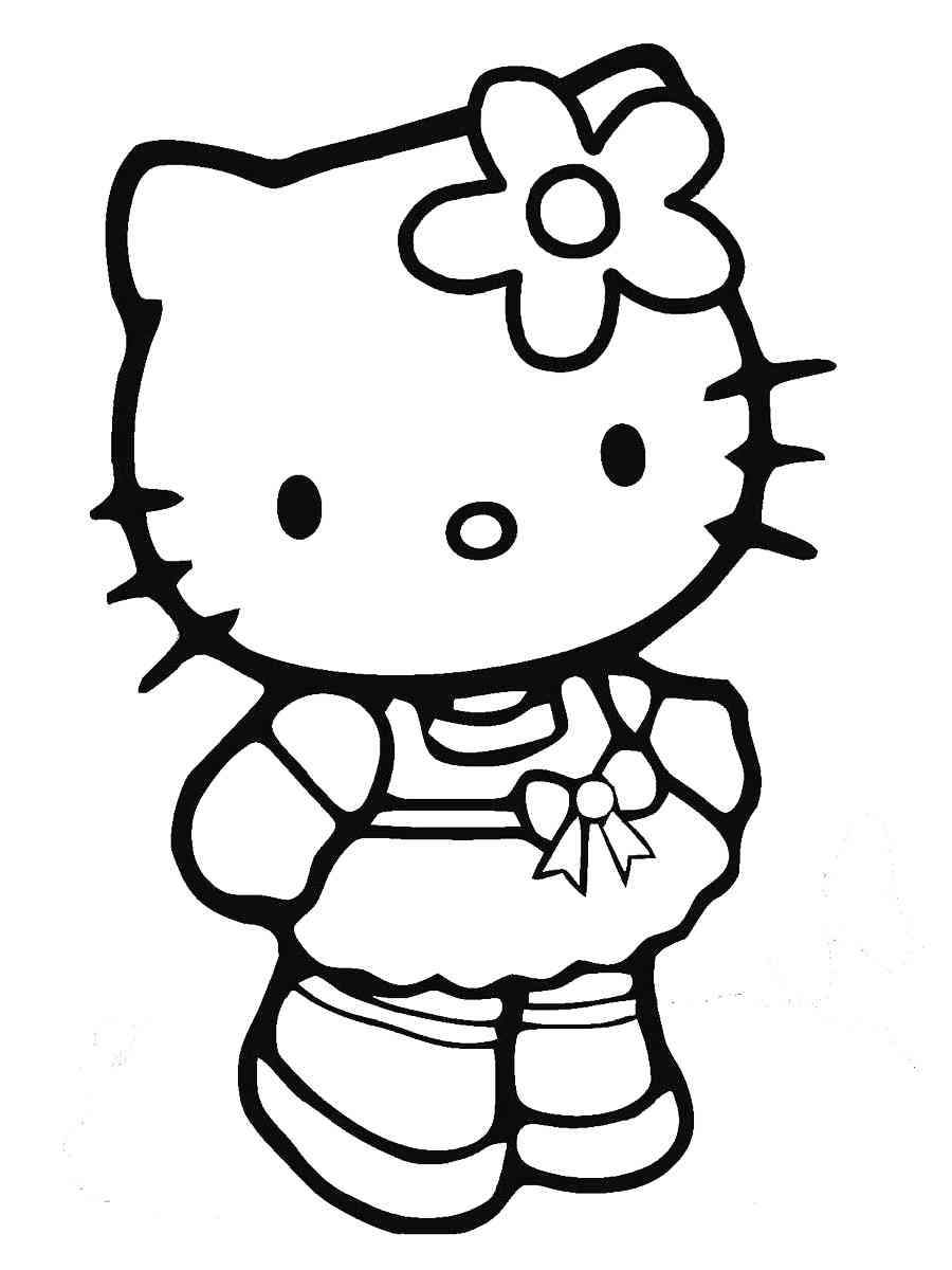 Hello Kitty 35 coloring page