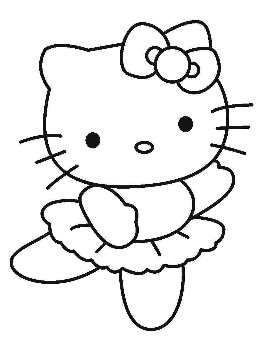 Hello Kitty 45 coloring page