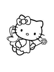 Kitty Fairy coloring page
