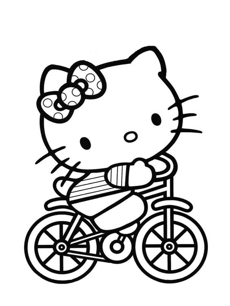 Hello Kitty 6 coloring page