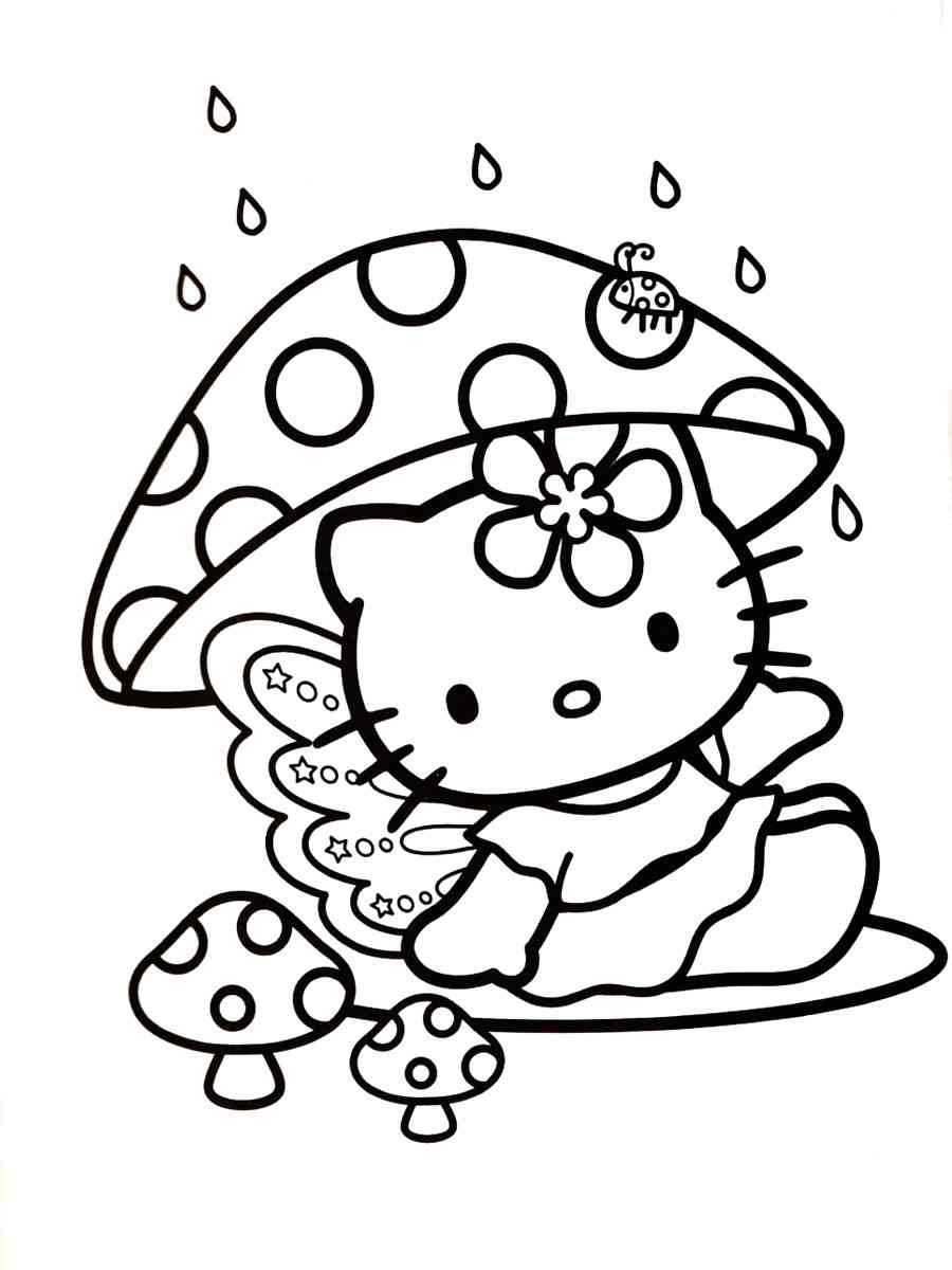 Hello Kitty 7 coloring page