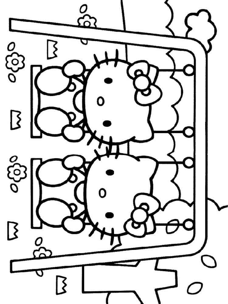 Hello Kitty 70 coloring page