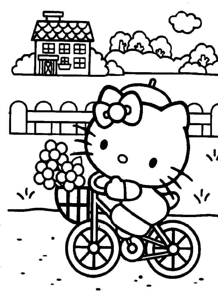 Hello Kitty 71 coloring page
