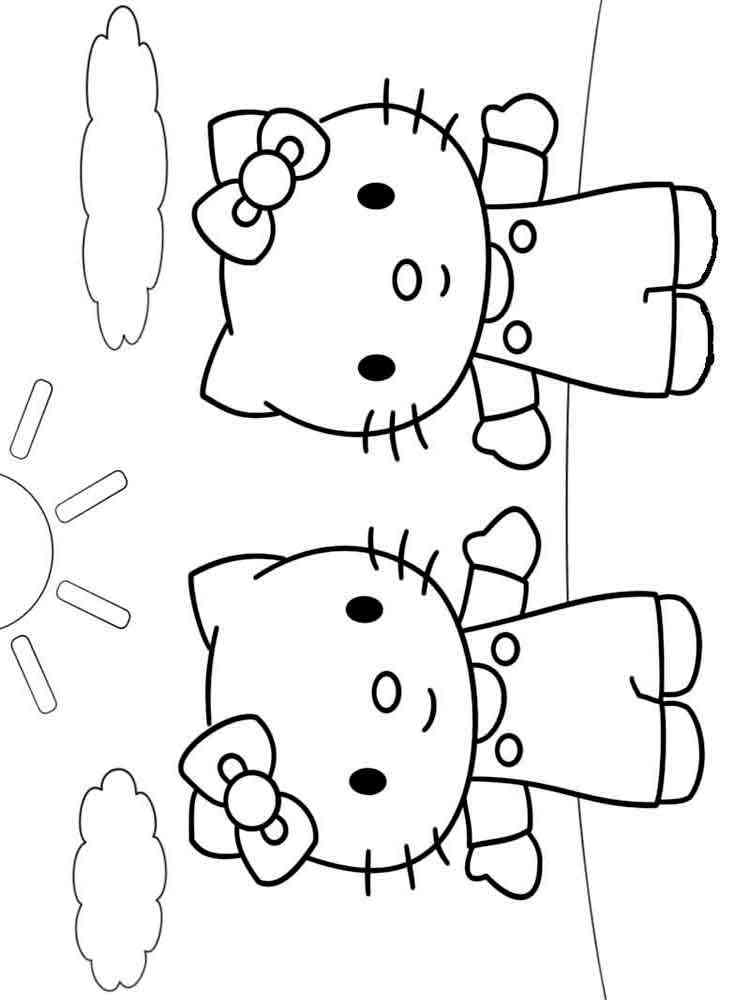 Hello Kitty 76 coloring page