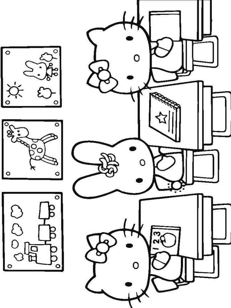 Hello Kitty 77 coloring page