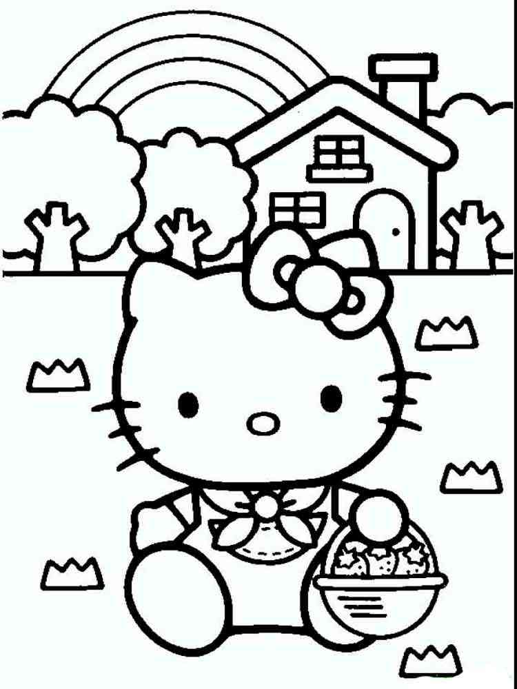 Hello Kitty 84 coloring page