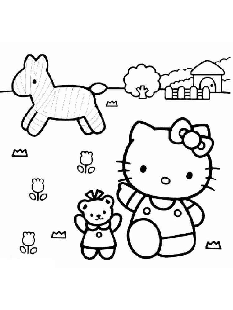 Hello Kitty 85 coloring page