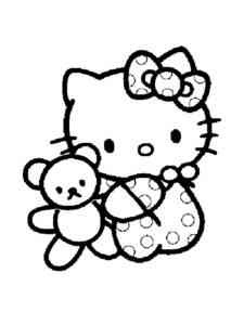 Hello Kitty 9 coloring page