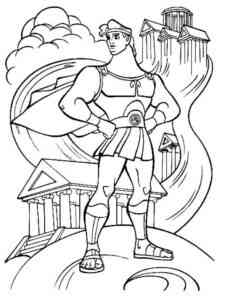 Strong Hercules coloring page