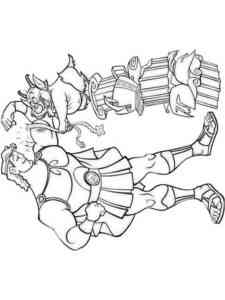 Hercules and Philoctetes coloring page