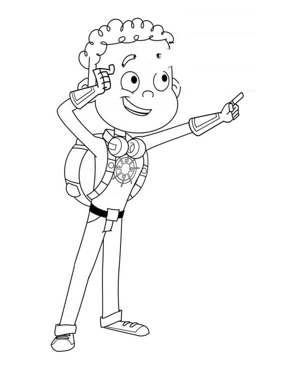 Hero Elementary 2 coloring page