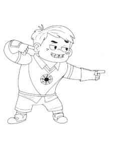 Hero Elementary 3 coloring page
