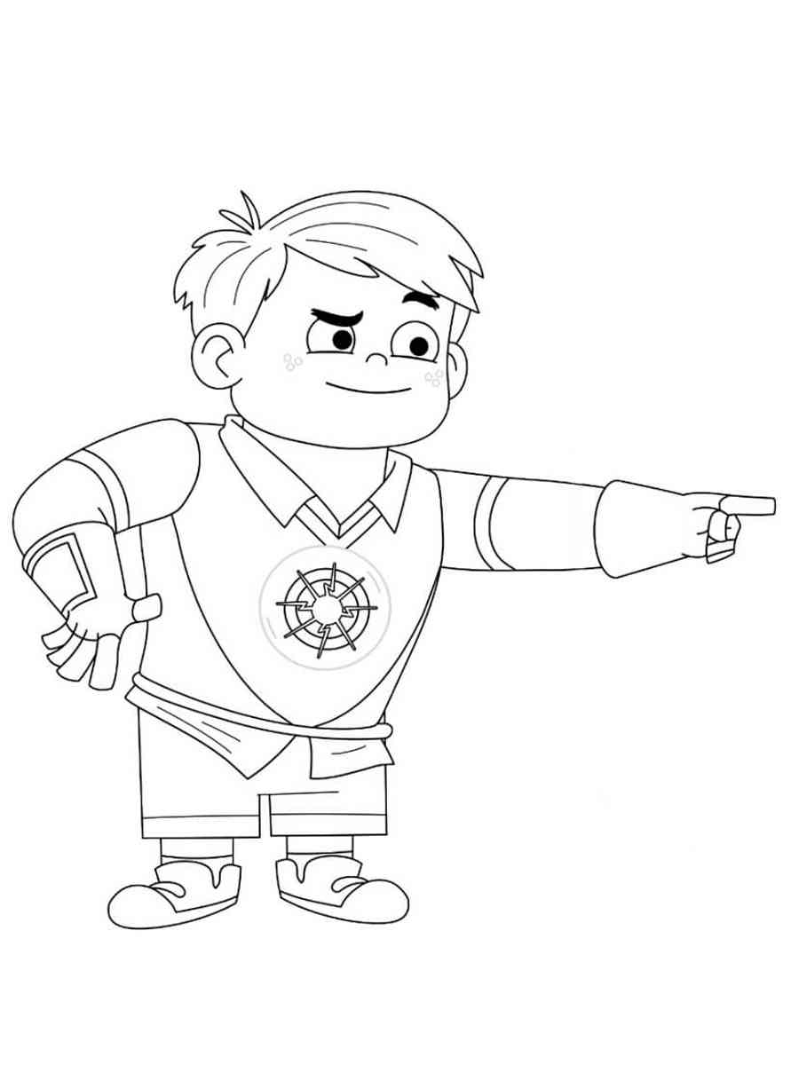 Hero Elementary 4 coloring page