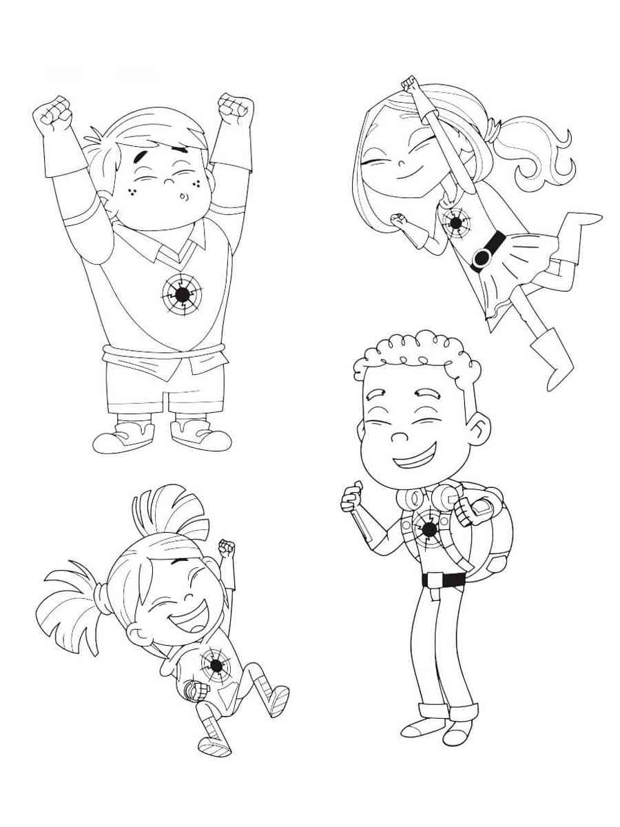 Hero Elementary 6 coloring page