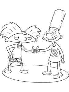 Arnold and Gerald coloring page