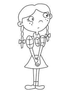 Lila Sawyer from Hey Arnold! coloring page