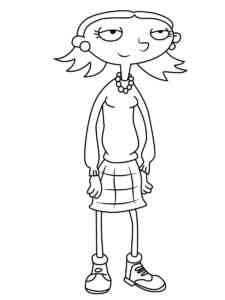 Ruth McDougal from Hey Arnold! coloring page