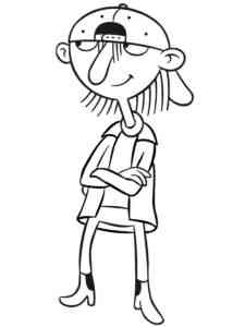 Sid from Hey Arnold! coloring page