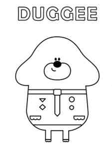 Simple Duggee coloring page