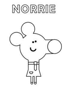 Norrie from Hey Duggee coloring page