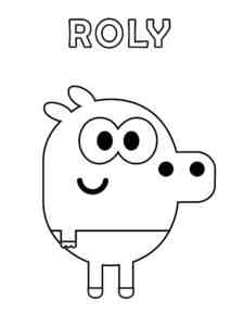 Roly from Hey Duggee coloring page