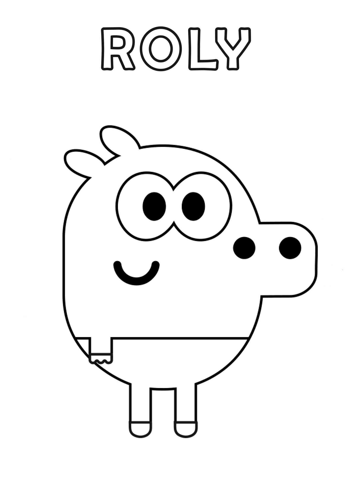 Roly from Hey Duggee coloring page