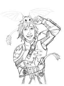 Hiccup 1 coloring page