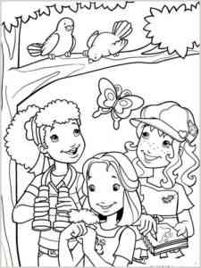 Holly Hobbie and Friends 9 coloring page
