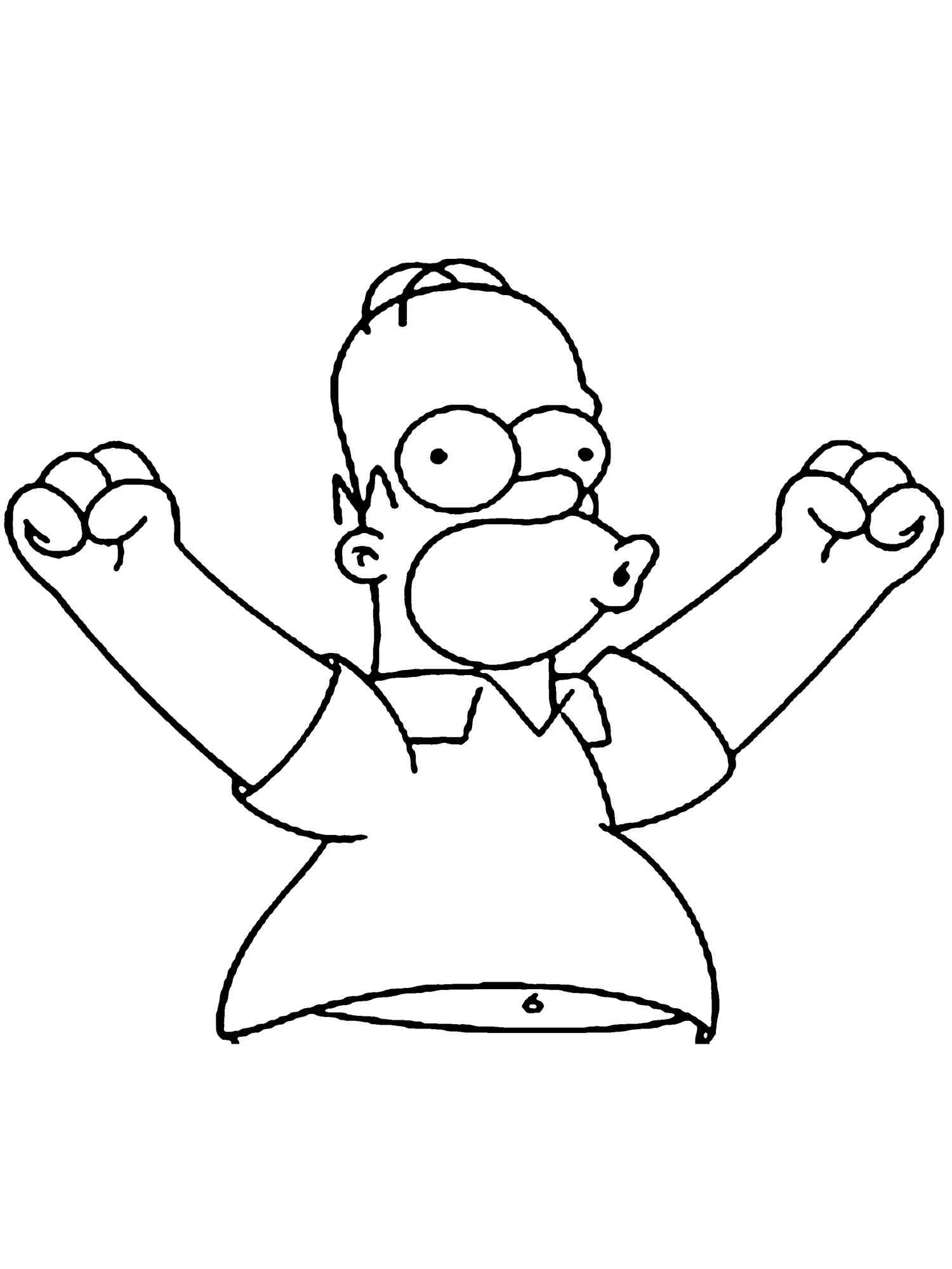 Homer Simpson 14 coloring page