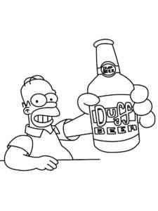 Homer Simpson 15 coloring page