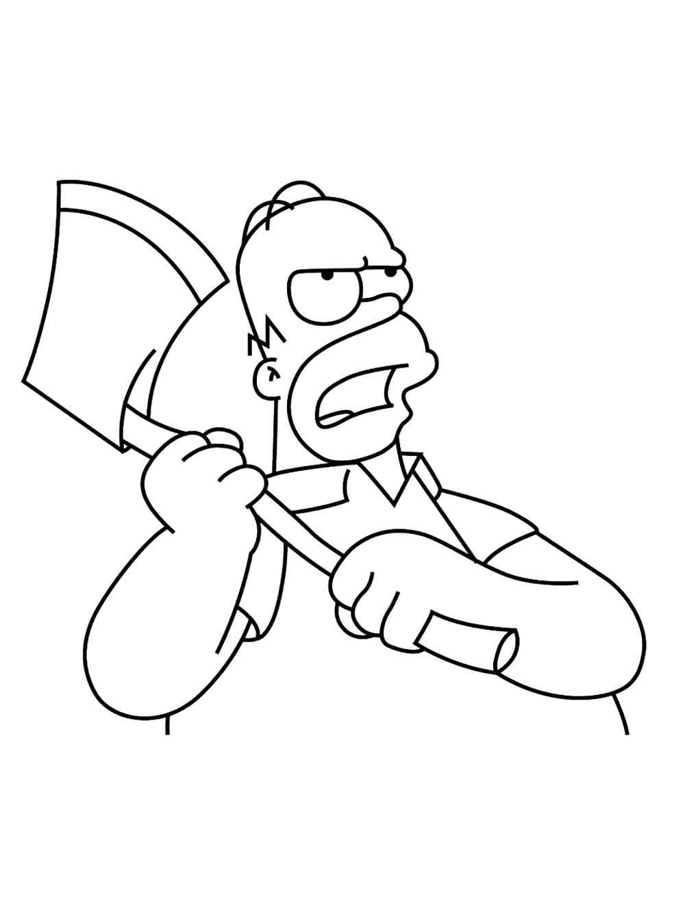 Homer Simpson 16 coloring page