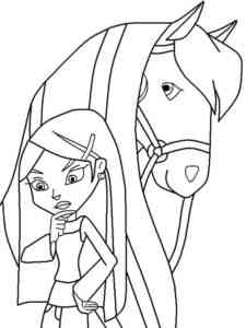 Chloe Stilton and Chili coloring page