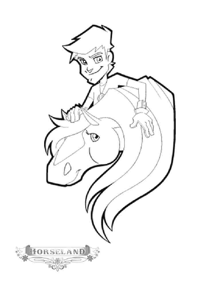 Horseland 20 coloring page