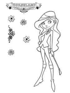 Sarah Whitney from Horseland coloring page