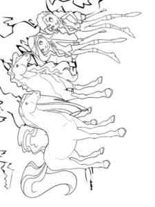 Horseland 5 coloring page