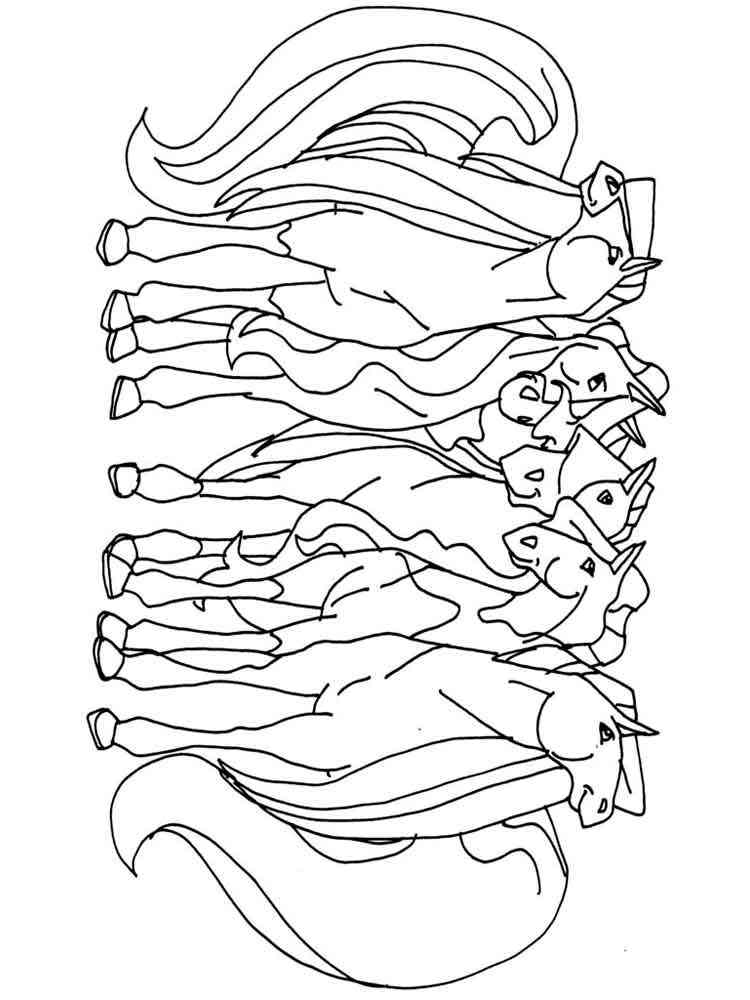 Horseland 7 coloring page