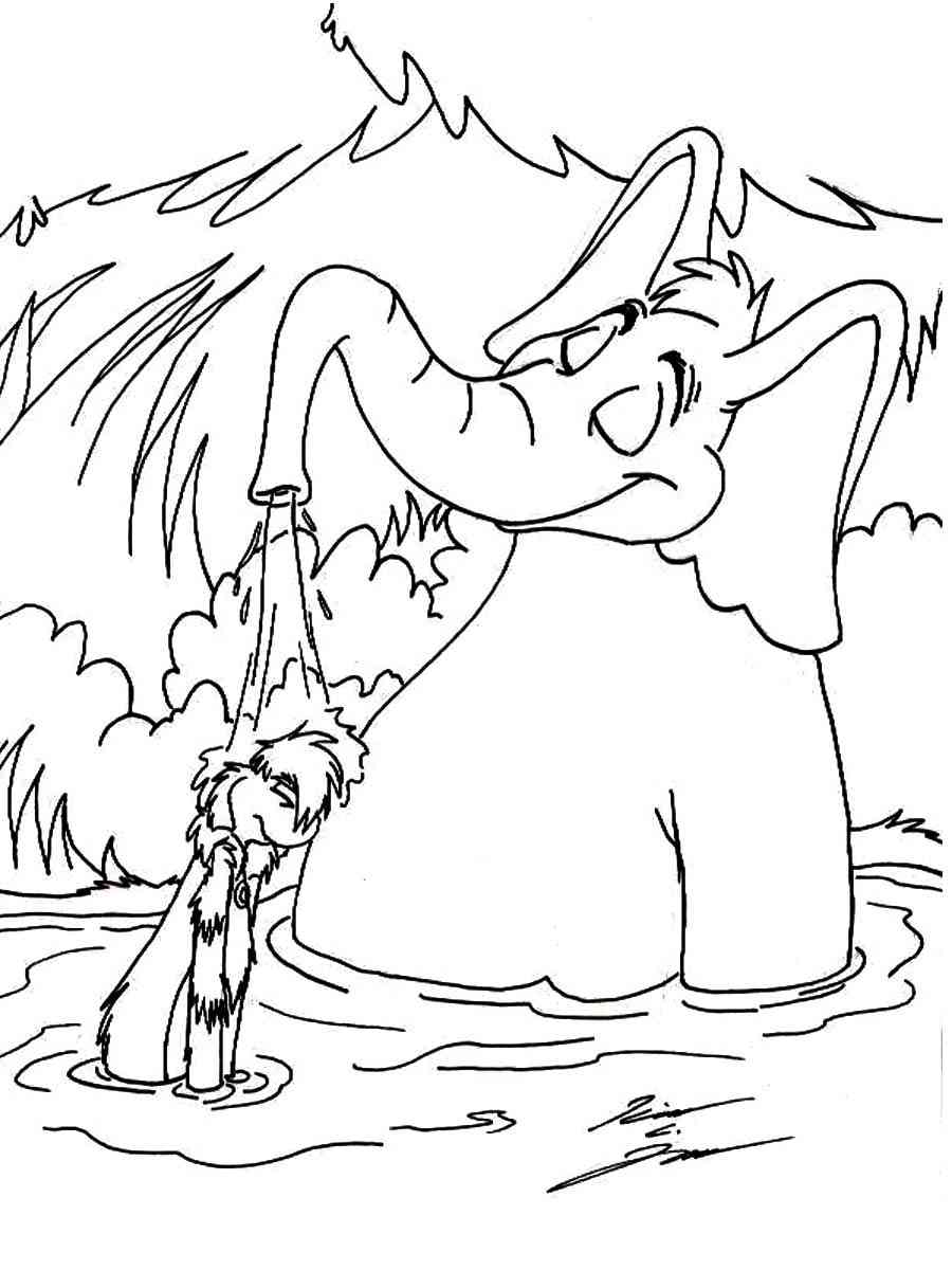 Happy Horton coloring page