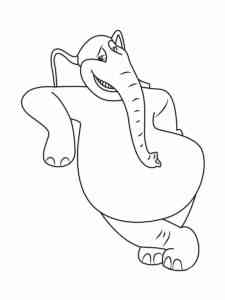 Simple Horton coloring page