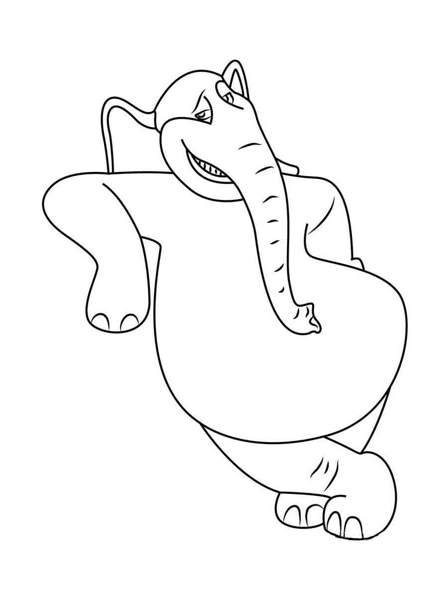 Simple Horton coloring page