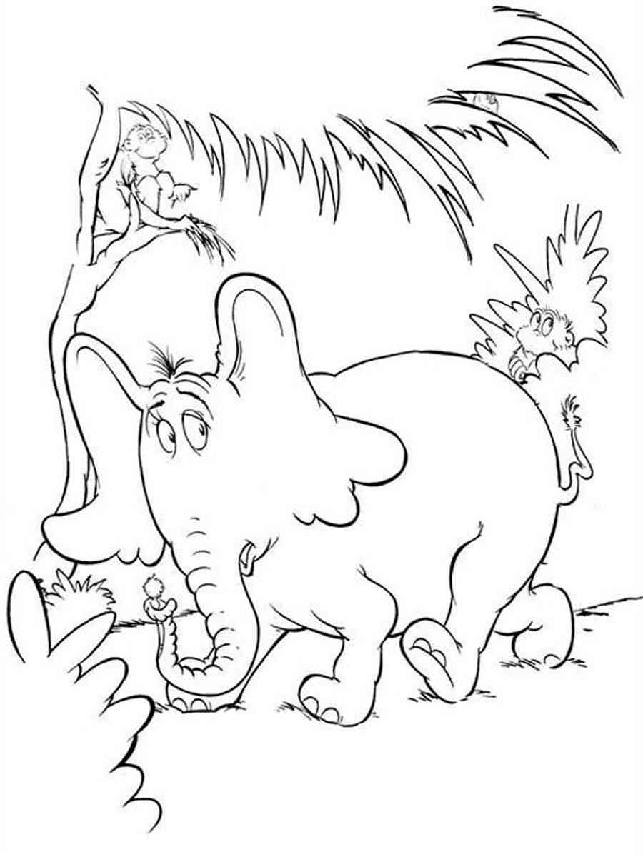 Horton 4 coloring page