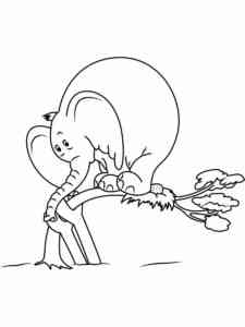 Horton hatches an egg coloring page