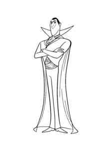 Dracula from Hotel Transylvania coloring page