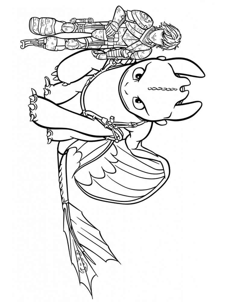 How To Train Your Dragon 1 coloring page