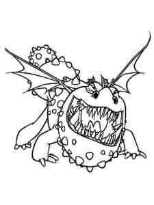 Gronckle Dragon coloring page