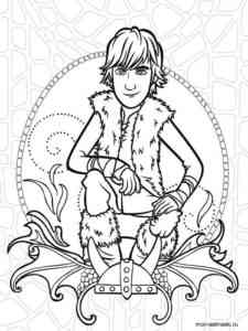 Easy Hiccup coloring page