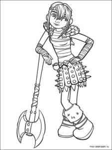Astrid Viking coloring page