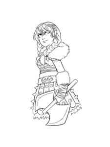 Terrible Astrid coloring page
