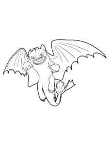 Toothless Dragon coloring page