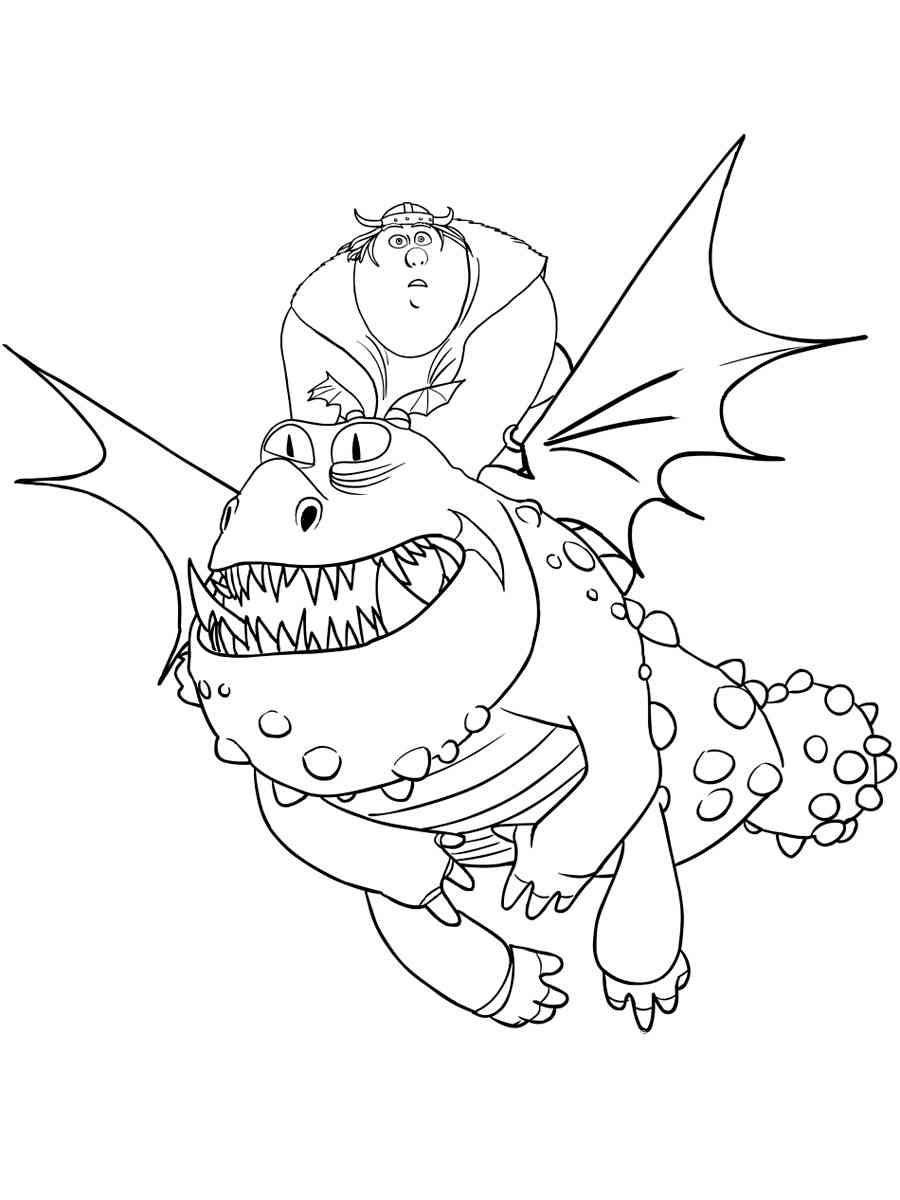 How To Train Your Dragon 5 coloring page